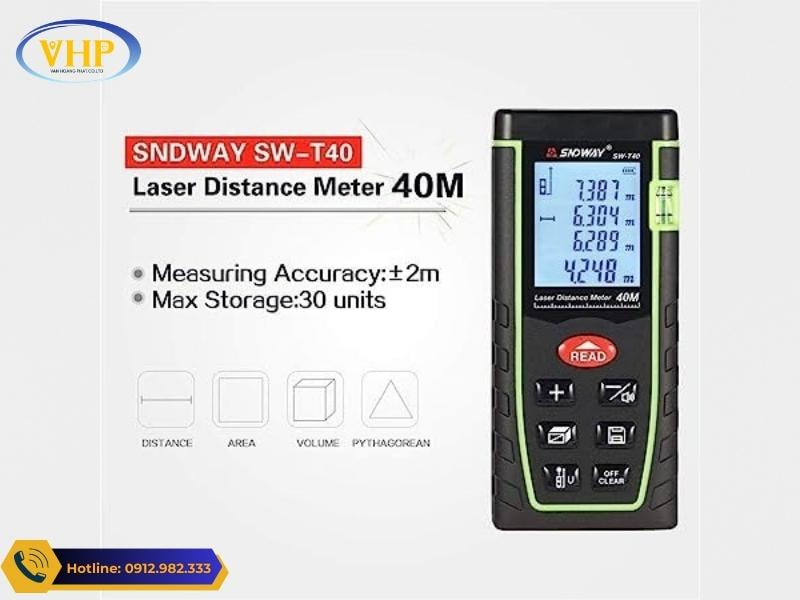 Công năng của máy đo khoảng cách SNDWAY M40