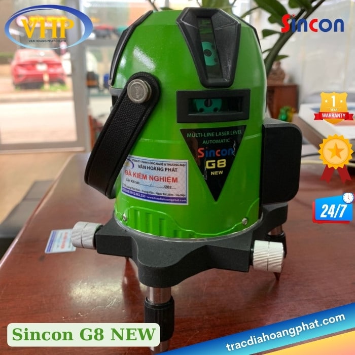 MÁY CÂN BẰNG LASER 8 TIA XANH SINCON G8 NEW