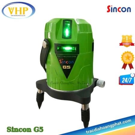 Máy cân bằng laser 5 tia xanh Sincon G5