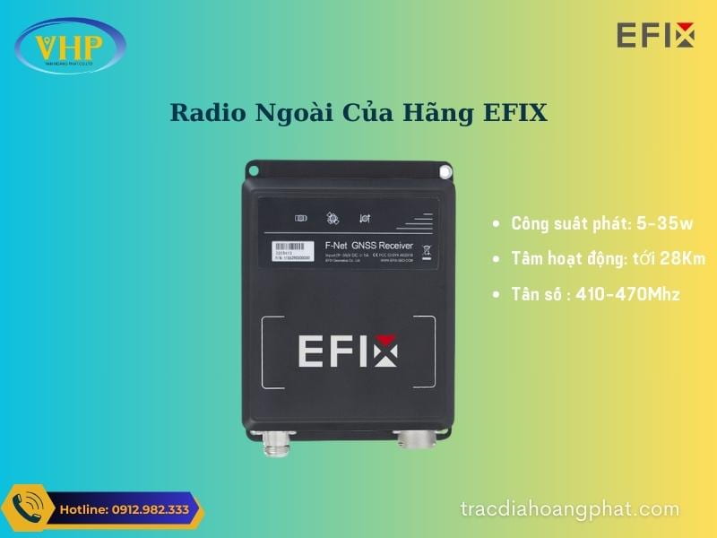 Radio Ngoài Cho Máy GPS RTK EFIX F7 IMU