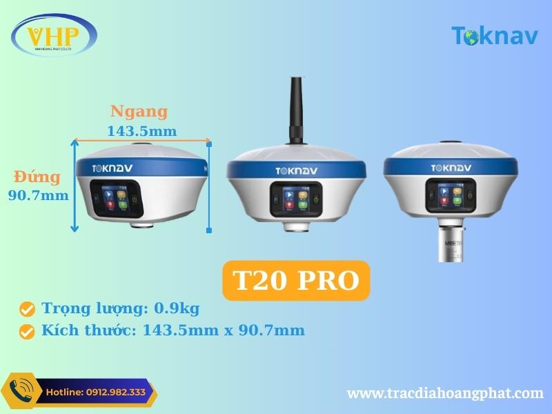 Thông Số Vật Lý Của Máy GPS RTK Toknav T20 Pro