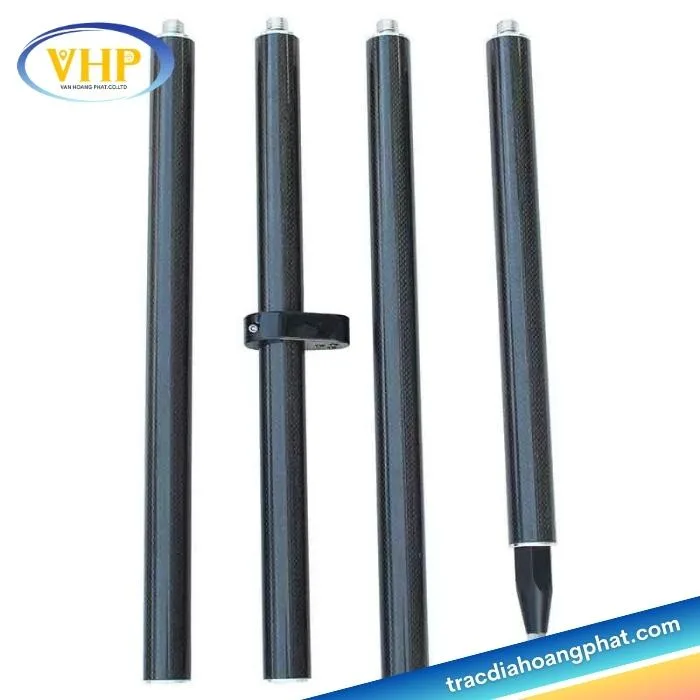 Sào cacbon 4 đốt GNSS RTK – Nhỏ Gọn – Chắc Chắn – Dễ Vẫn Chuyển