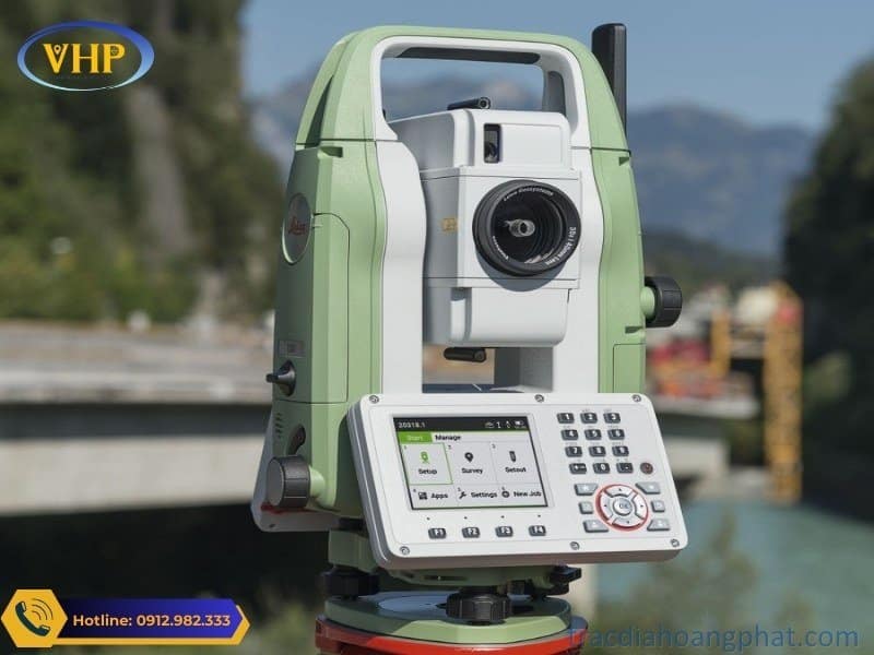 Máy toàn đạc điện tử Leica TS07 với khả năng đo xác từ 500m đến 1000m