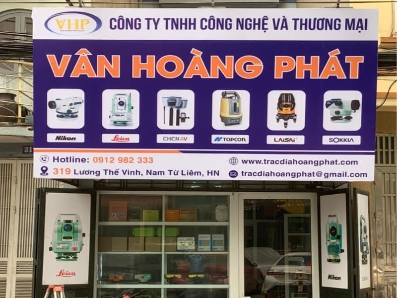 Địa chỉ chính thức của Trắc Địa Hoàng Phát - Đơn vị bán máy thủy bình Uy tín, Chất Lượng nhất hiện nay.