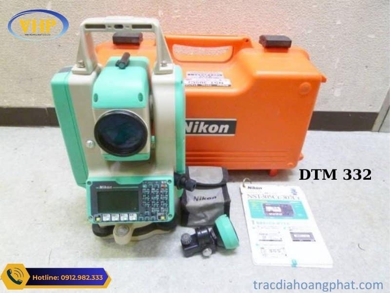 Máy Toàn Đạc Điện Tử Nikon DTM 332 (Mới 95%, Bảo Hành 12 Tháng)