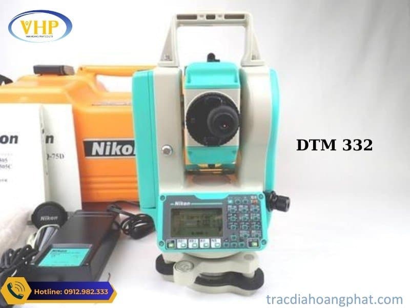 Máy Toàn Đạc Điện Tử Nikon DTM 332 (Mới 95%, Bảo Hành 12 Tháng)