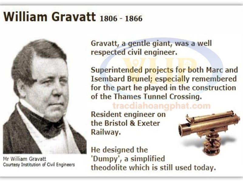 Mr William Gravatt người đầu tiên chế tạo, cải tiến ra dong máy thủy bình hiện đại