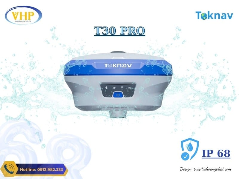 Máy GPS RTK Toknav T30Pro chống nước ip68