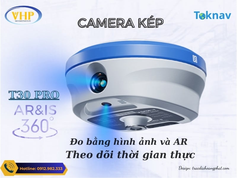 Máy GPS RTK Toknav T30Pro Công Nghệ Đo Bằng Camera Kép Hiện Đại Nhất Hiện Nay