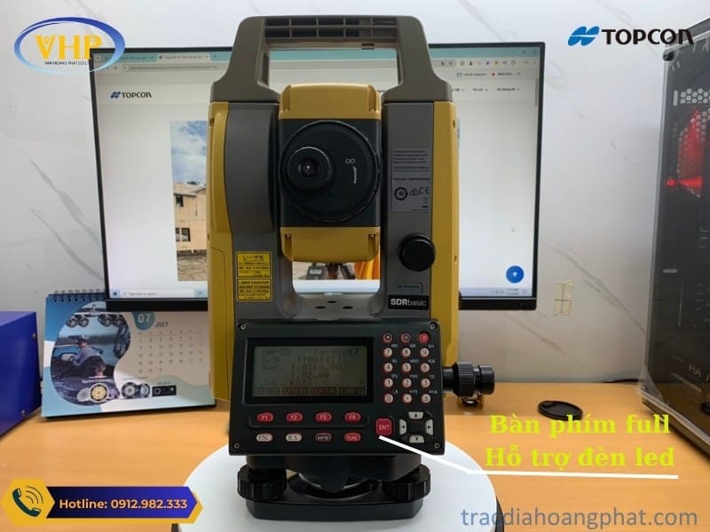 Máy toàn đạc điện tử Topcon GM 50 Series với bàn phím full ký tự và đèn sáng