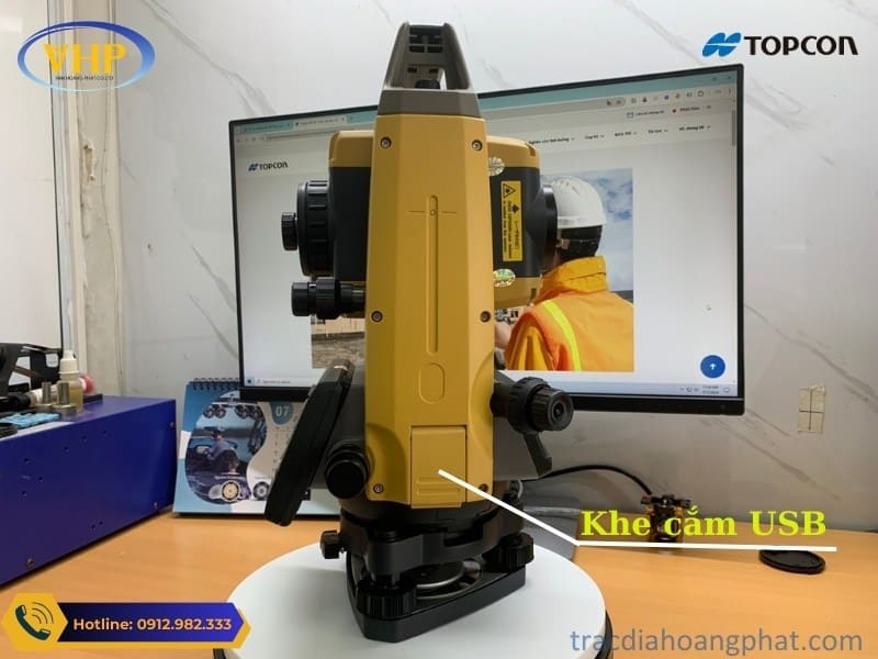 Máy toàn đạc điện tử Topcon GM 50 Series trang bị công trút số liệu bằng USB