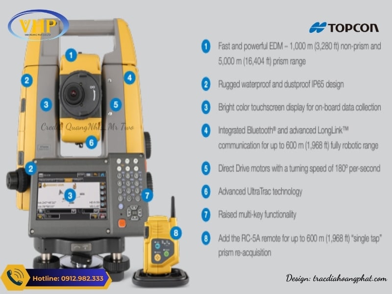 Máy toàn đạc tự động Topcon GT1200 và GT600 cấu tạo với động cơ tự động mạnh mẽ và hiện đại