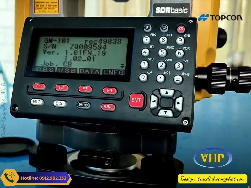 Màn HÌnh Và Bàn Phím Của Máy toàn đạc điện tử Topcon GM-100 Series