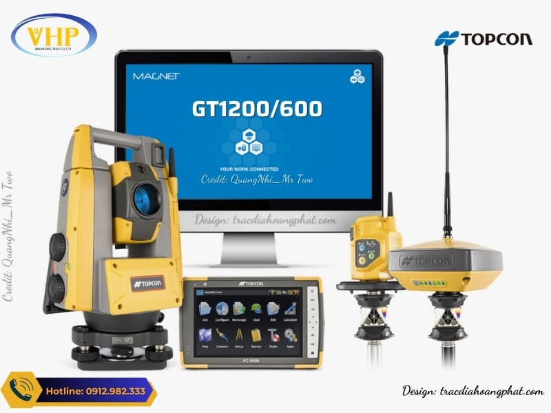 Máy toàn đạc tự động Topcon GT1200 và GT600 Hiện đại và đa dạng mô hình đo