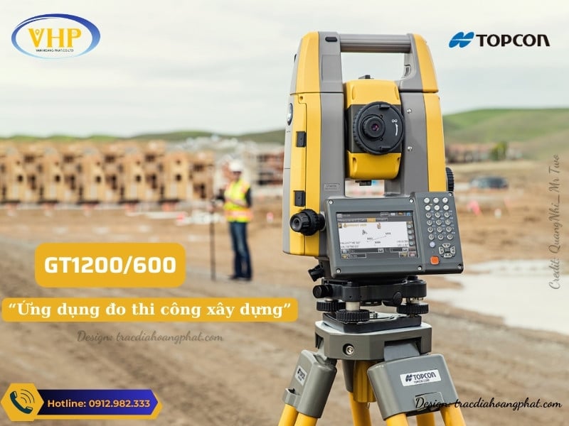 Máy toàn đạc tự động Topcon GT1200/600 kiểu dáng nhỏ gọn và đa dạng mô hình đo đạc