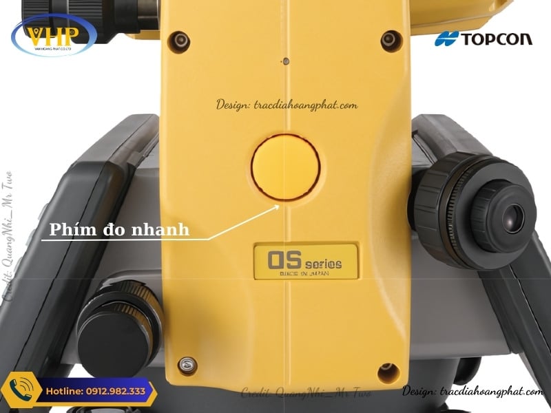 Phím đo nhanh bên hông của Máy toàn đạc điện tử Topcon OS-200 series (OS-201 & OS-202)