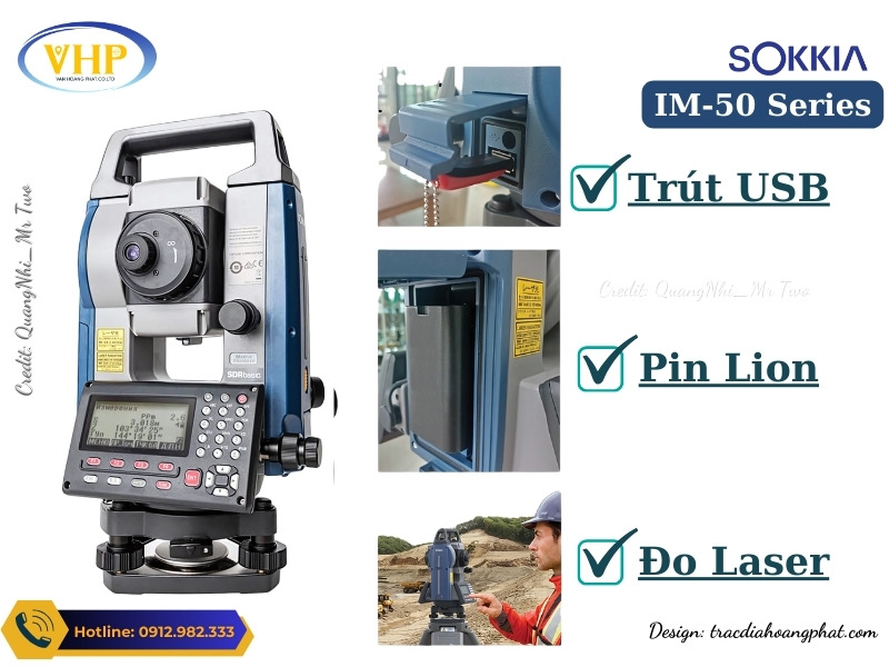 Đặc điểm nổi bật của Máy toàn đạc điện tử Sokkia IM-50 Series