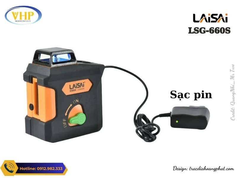 Máy cân bằng laser Laisai LSG660S pin sạc