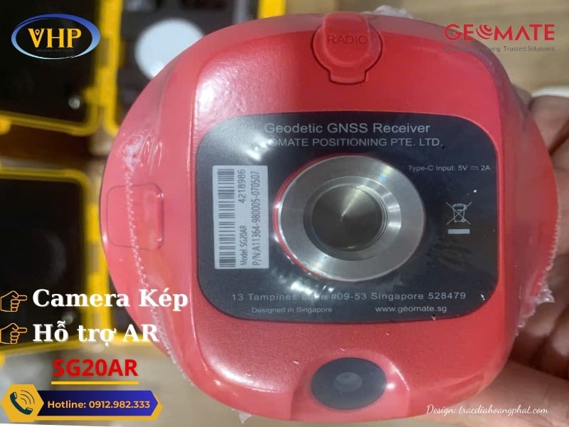 Máy GPS RTK GeoMate SG20AR trang bị Camera kép