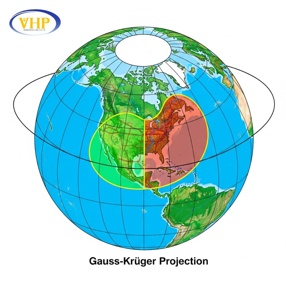 Ứng dụng phép chiếu Gauss-Krüger cho bản đồ tỷ lệ lớn và phạm vi hẹp