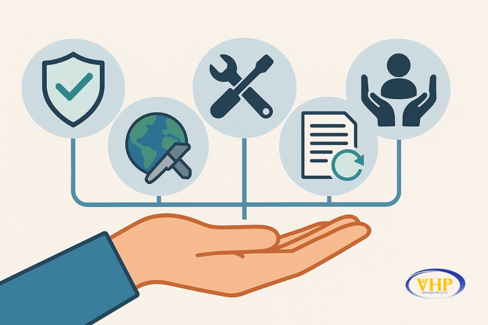 Cam kết chất lượng từ Trắc Địa Hoàng Phát