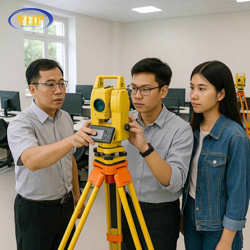 Kết hợp RTK GPS và Total Station trong thi công