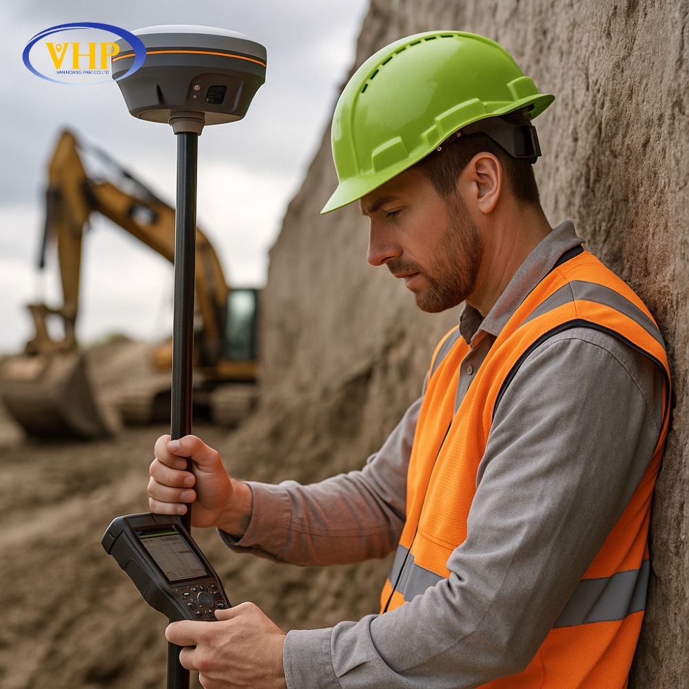 Đo nghiêng RTK 3 tần với cảm biến IMU