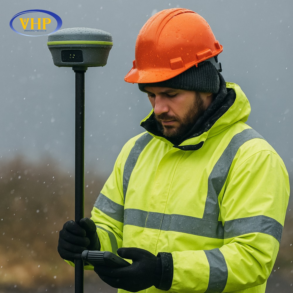 Máy GPS RTK 3 tần hoạt động bền bỉ
