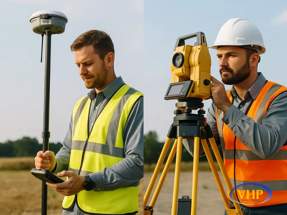 RTK GPS vs Total Station – So sánh chi tiết & tư vấn chọn máy trắc địa phù hợp