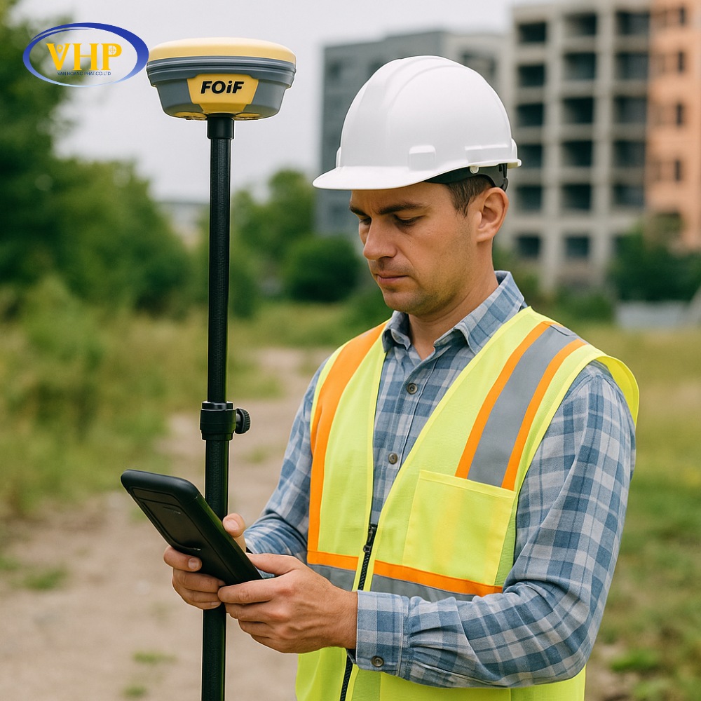 Đo đạc điểm khó bằng máy GPS RTK IMU