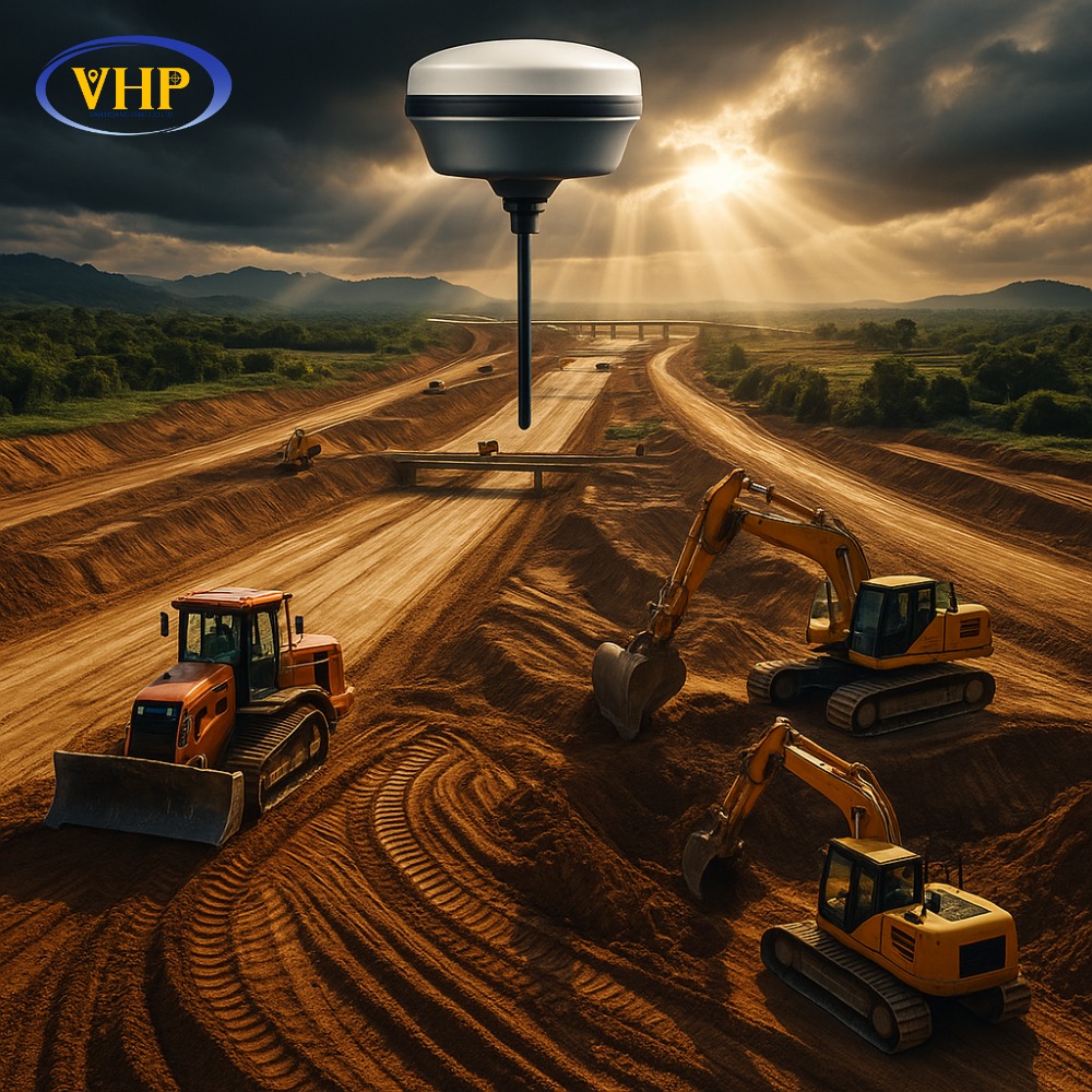 Đo RTK 3 tần thi công cầu đường