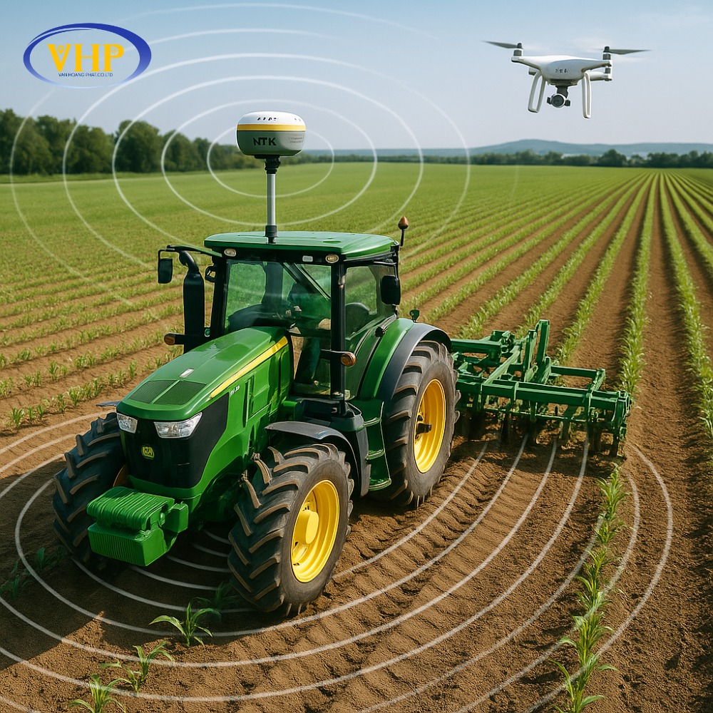 Ứng dụng RTK 3 tần trong nông nghiệp