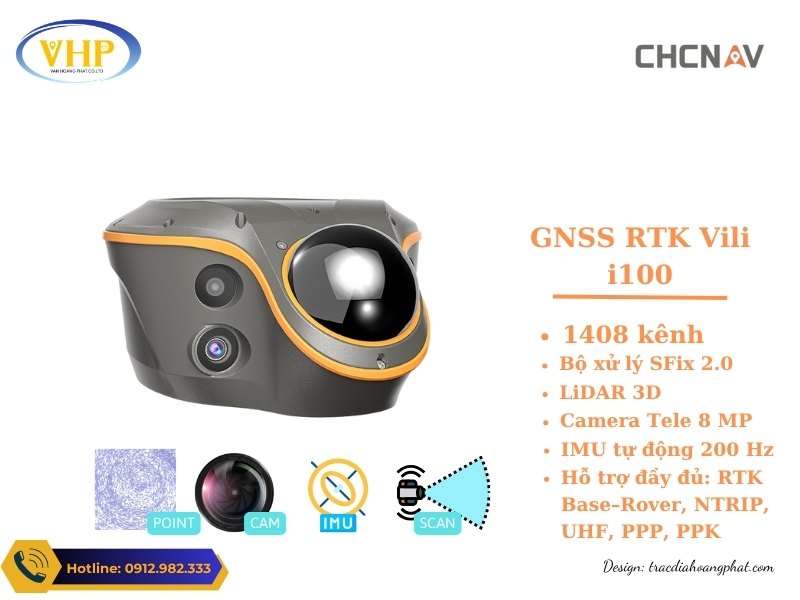 Cấu hình của Máy GPS RTK CHC ViLi i100
