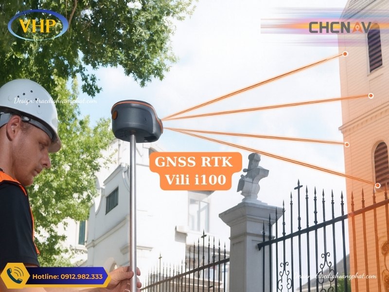 Máy GPS RTK CHC ViLi i100 Đo Gián Tiếp Điểm từ xa mà không cần đặt máy tại mốc
