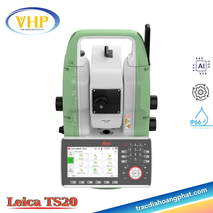Máy Toàn Đạc Điện Tử Leica TS20 | Đỉnh Cao Tự Động Hóa & AI