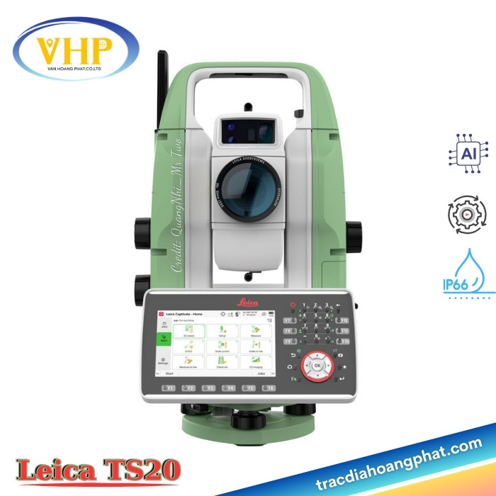 Máy Toàn Đạc Điện Tử Leica TS20 | Đỉnh Cao Tự Động Hóa & AI