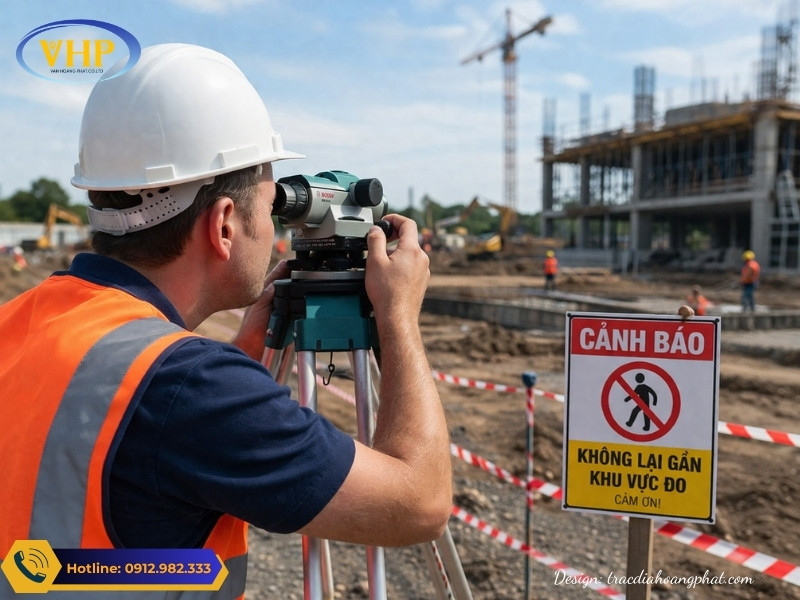 Bọt thủy máy thủy bình giúp đảm bảo cân bằng và độ chính xác khi đo cao độ.