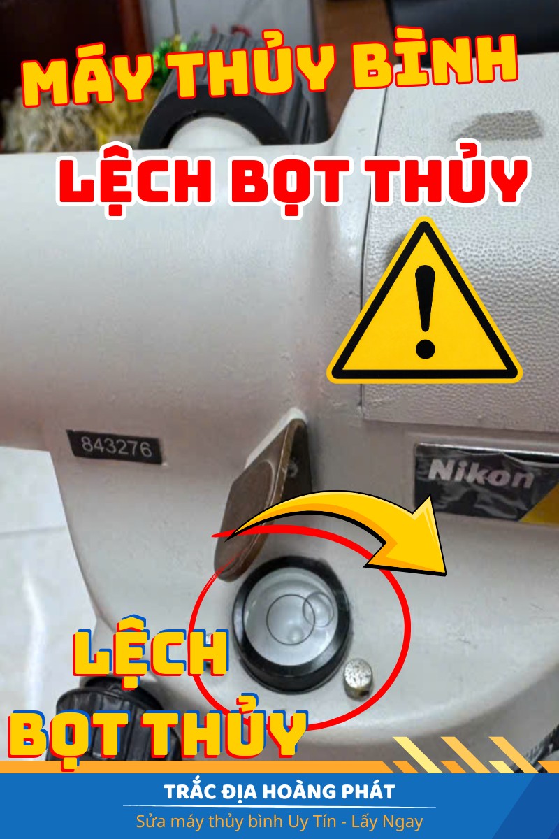 Chuyên gia Trắc Địa Hoàng Phát hướng dẫn cân chỉnh bọt thủy máy thủy bình nhanh, đảm bảo đo chính xác.
