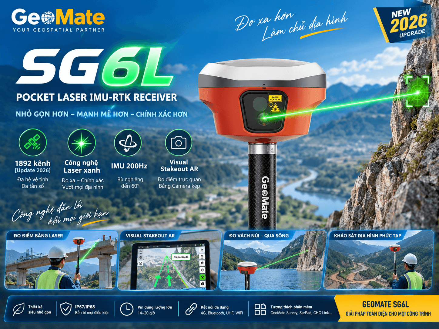 máy GNSS RTK Geomate SG6L