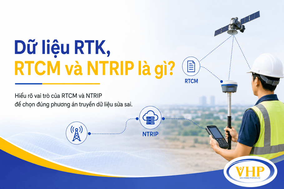 Dữ liệu sửa sai RTK là gì? RTCM và NTRIP hoạt động ra sao